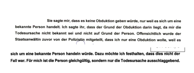 Aus der Einvernahme der Notärztin Dagmar W. beim BAK